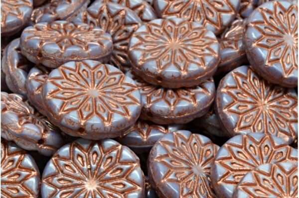 Origami Flower Beads 18x18mm - Image 1