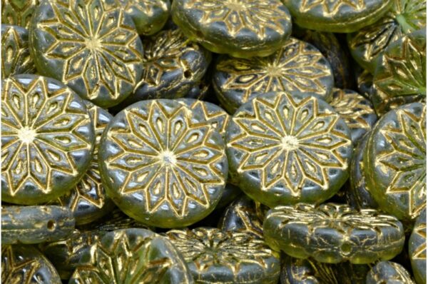 Origami Flower Beads 18x18mm - Image 1