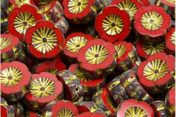 TCB Hawaiian Flower Beads 14x14mm  - Image 1