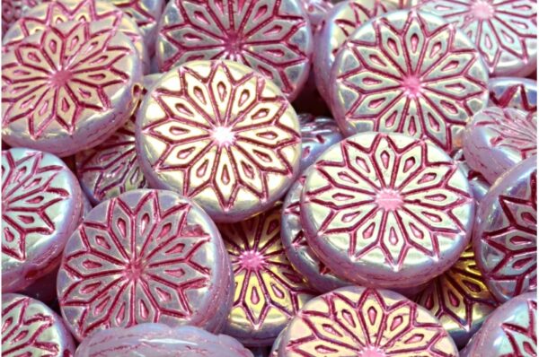 Origami Flower Beads 18x18mm - Image 1