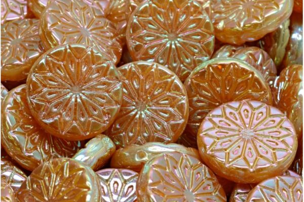 Origami Flower Beads 18x18mm - Image 1