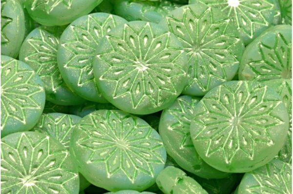 Origami Flower Beads 18x18mm - Image 1