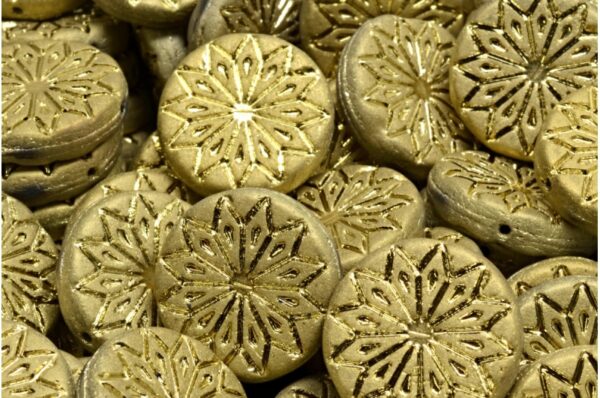 Origami Flower Beads 18x18mm - Image 1