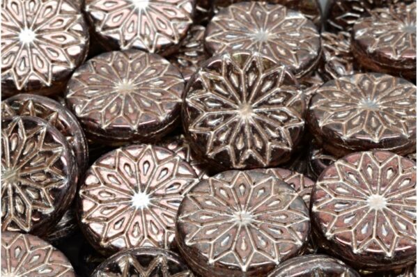 Origami Flower Beads 18x18mm - Image 1
