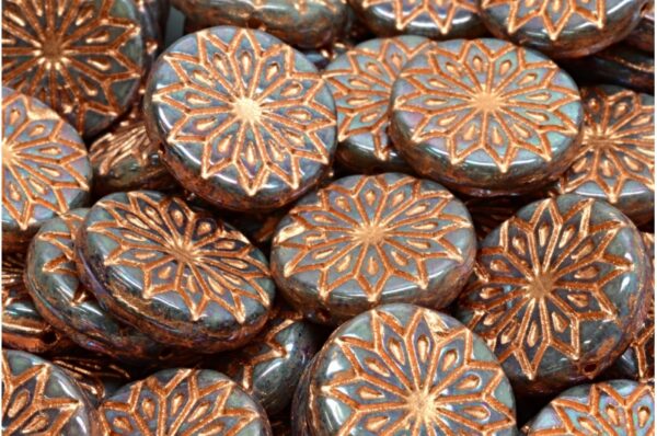 Origami Flower Beads 18x18mm - Image 1