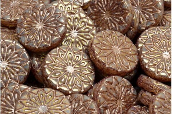 Origami Flower Beads 18x18mm - Image 1