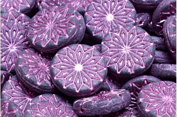 Origami Flower Beads 18x18mm - Image 1