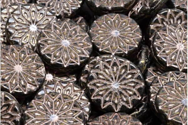 Origami Flower Beads 18x18mm - Image 1