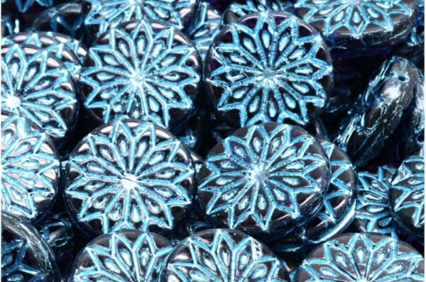 Origami Flower Beads 18x18mm - Image 1