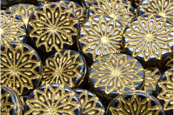 Origami Flower Beads 18x18mm - Image 1