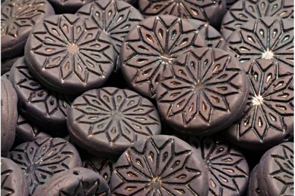Origami Flower Beads 18x18mm - Image 1