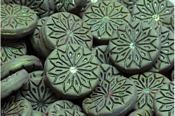 Origami Flower Beads 18x18mm - Image 1