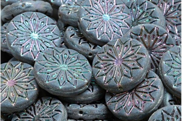 Origami Flower Beads 18x18mm - Image 1