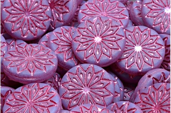 Origami Flower Beads 18x18mm - Image 1