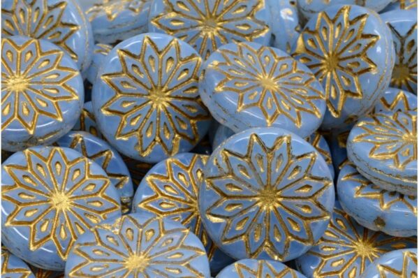 Origami Flower Beads 18x18mm - Image 1