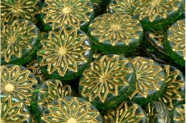 Origami Flower Beads 18x18mm - Image 1
