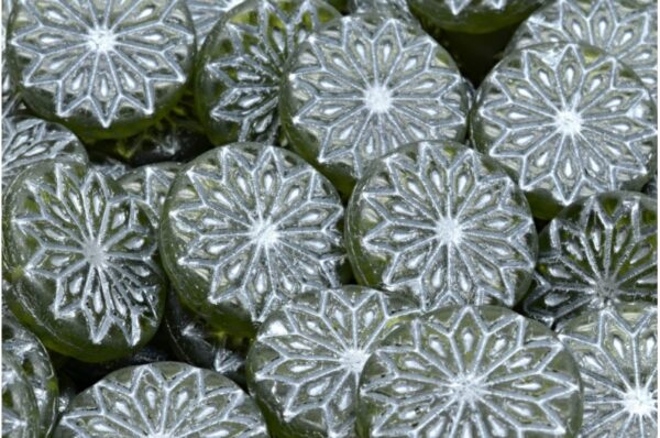 Origami Flower Beads 18x18mm - Image 1