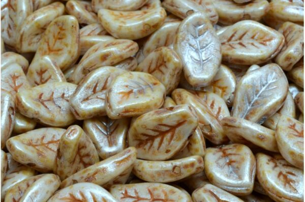 Wavy Leaf Beads 9x14mm - Image 1