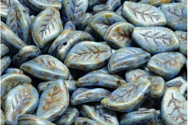 Wavy Leaf Beads 9x14mm - Image 1