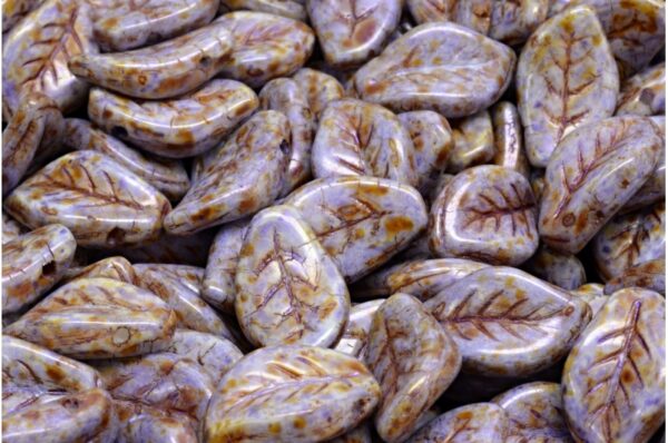 Wavy Leaf Beads 9x14mm - Image 1