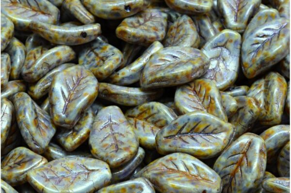 Wavy Leaf Beads 9x14mm - Image 1