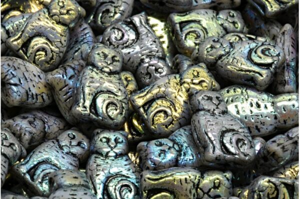 Cat beads 17x11mm - Image 1