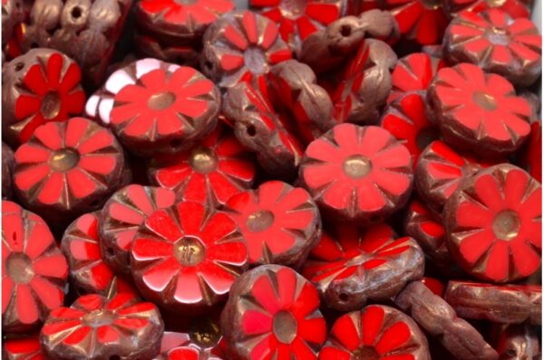 TCB Sunflower Beads 12x12mm - Image 1