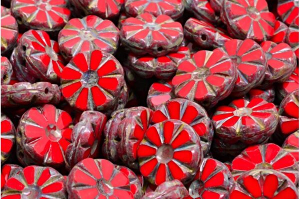 TCB Sunflower Beads 12x12mm - Image 1