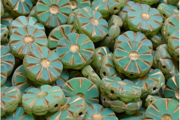 TCB Sunflower Beads 12x12mm - Image 1