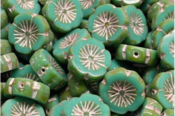 TCB Hawaiian Flower Beads 14x14mm  - Image 1