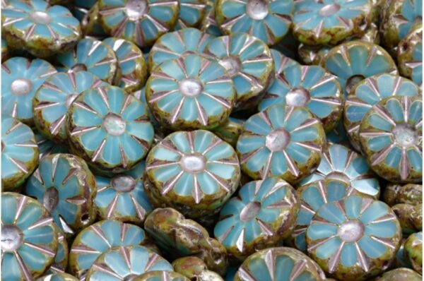 TCB Sunflower Beads 12x12mm - Image 1
