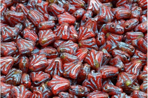 Lily Flower Beads 9x9mm - Image 1