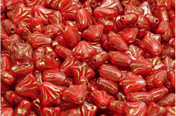 Lily Flower Beads 9x9mm - Image 1