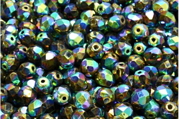 Firepolished Round Beads 6mm - Image 1