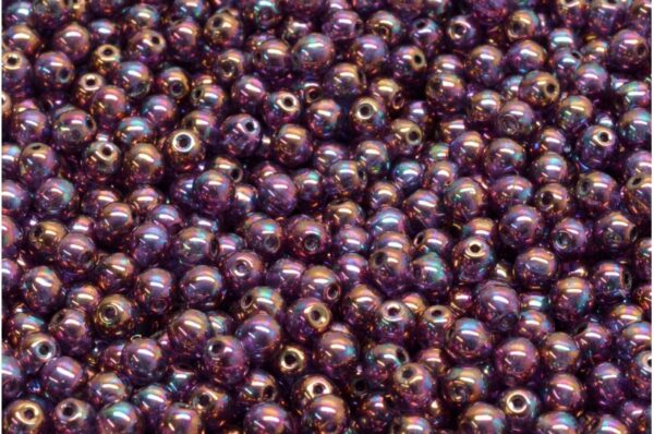 Round Druck Beads 4mm - Image 1