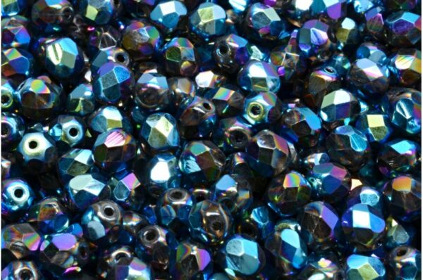 Firepolished Round Beads 6mm - Image 1