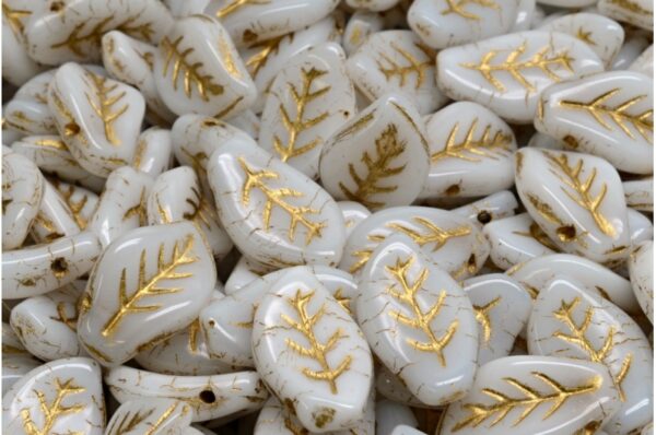 Wavy Leaf Beads 9x14mm - Image 1