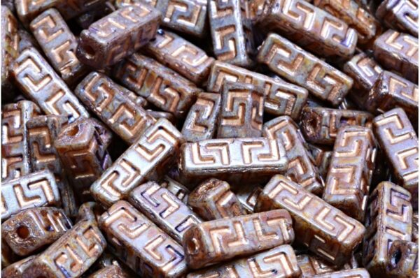 Celtic Block Beads 15x5mm Large hole - Image 1