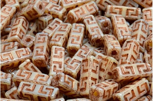 Celtic Block Beads 15x5mm Large hole - Image 1