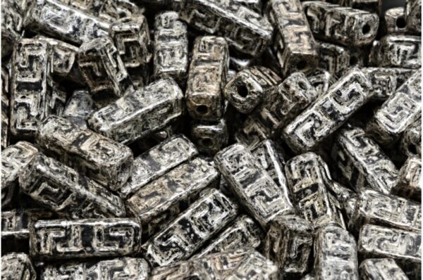 Celtic Block Beads 15x5mm Large hole - Image 1