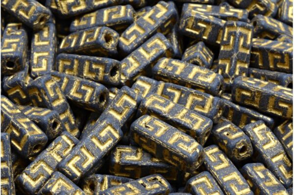 Celtic Block Beads 15x5mm Large hole - Image 1