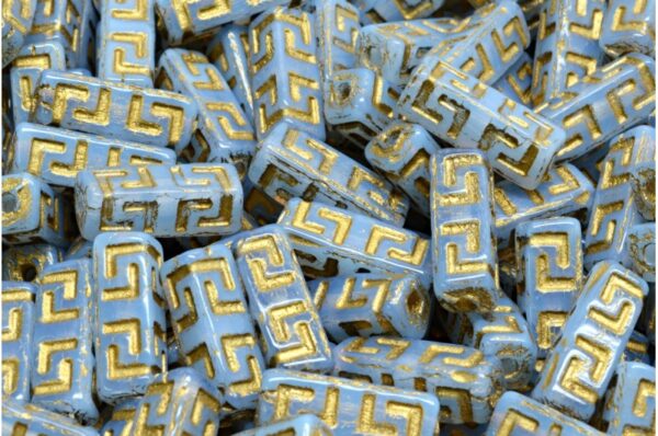 Celtic Block Beads 15x5mm Large hole - Image 1