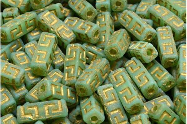 Celtic Block Beads 15x5mm Large hole - Image 1