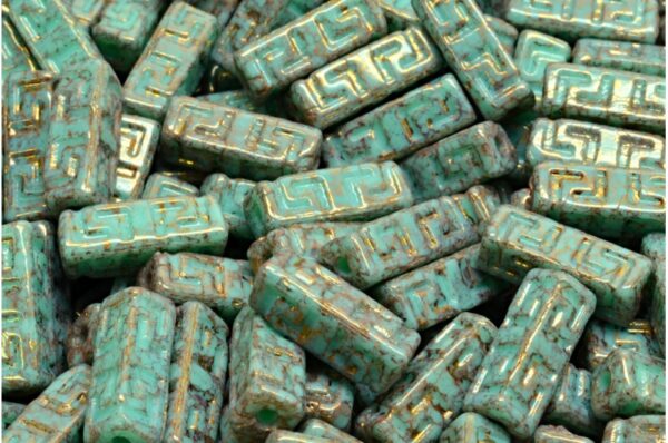 Celtic Block Beads 15x5mm Large hole - Image 1