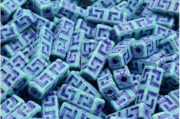 Celtic Block Beads 15x5mm Large hole - Image 1