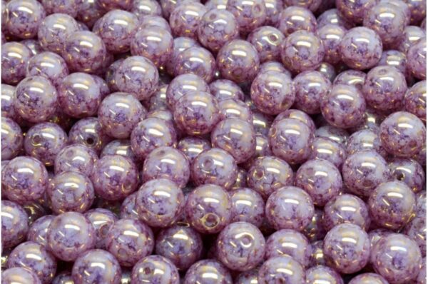 Round Druck Beads 6mm - Image 1