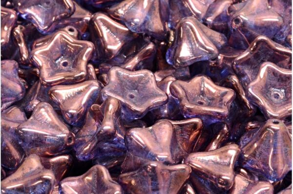 Petunia Flower Beads 8x13mm - Image 1