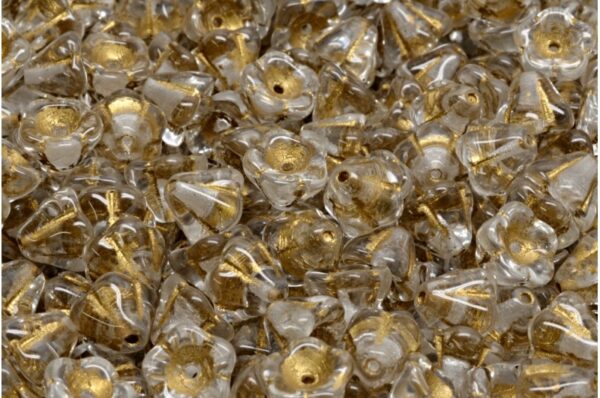 Bell Flower Beads 6x8mm - Image 1