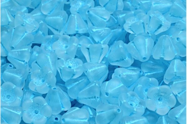 Bell Flower Beads 6x8mm - Image 1