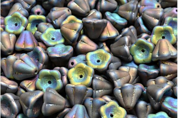 Bell Flower Beads 6x8mm - Image 1